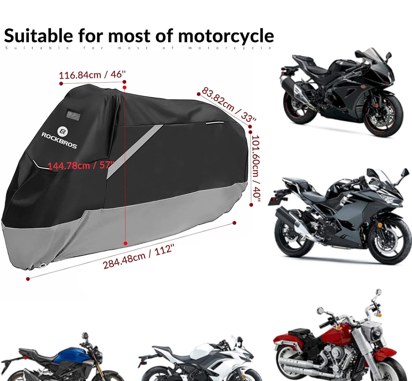 ROCKBROS Motorcykel Garage Scooter Cover Vandtæt