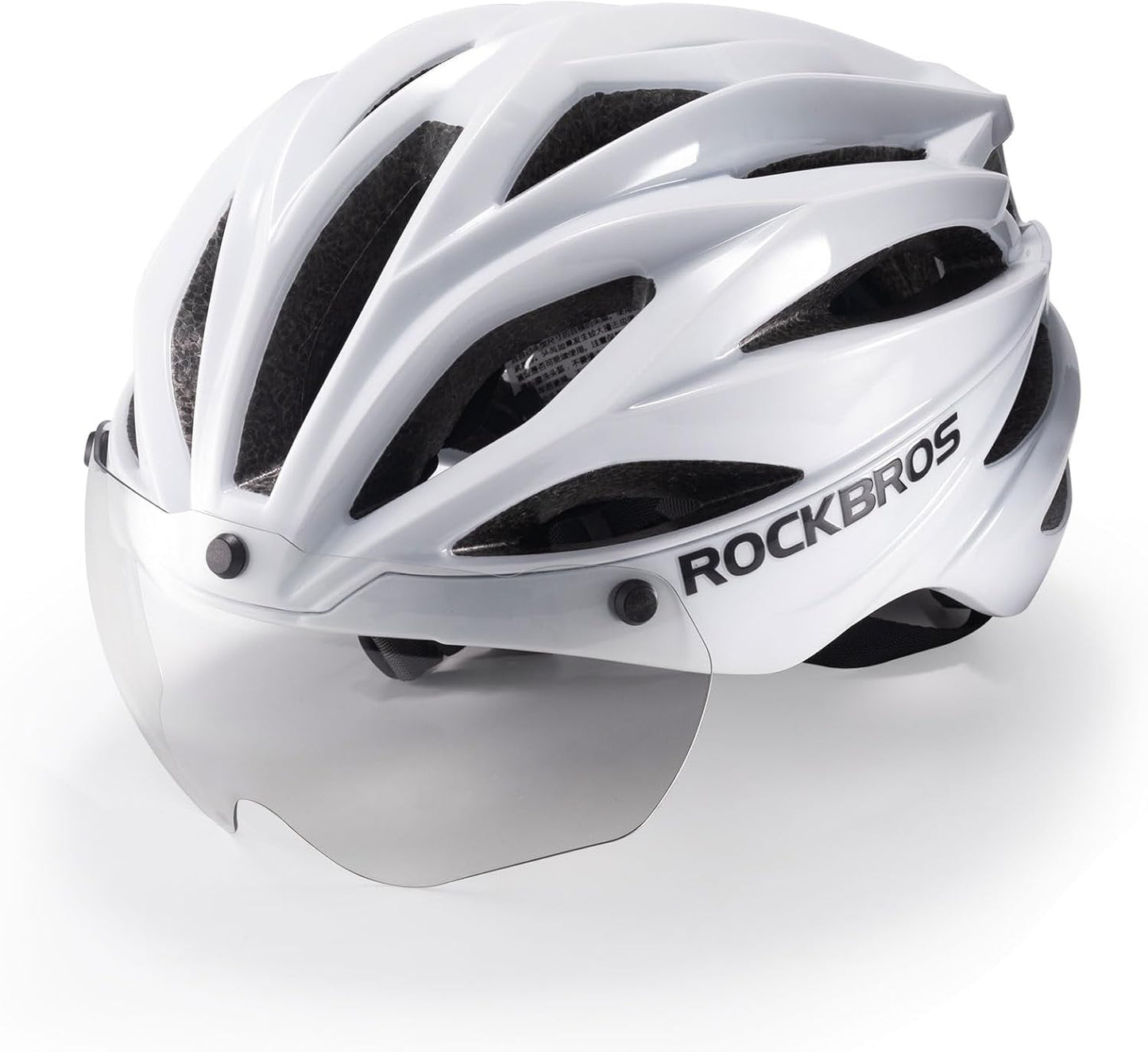 ROCKBROS voksen cykelhjelm med visir Magnetisk aftagelig åndbar justerbar til mænd og kvinder 58-62 cm