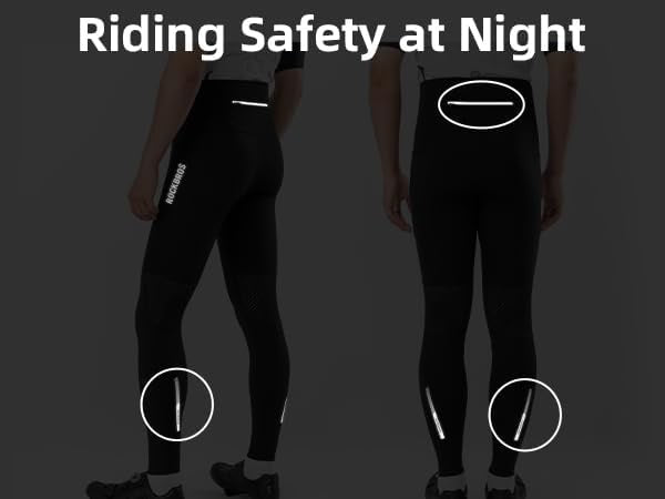 ROCKBROS lange cykelbukser til mænd og kvinder, cykelbukser til fire sæsoner med 4D polstring, lange cykelbukser med lommer, løbebukser, åndbar MTB