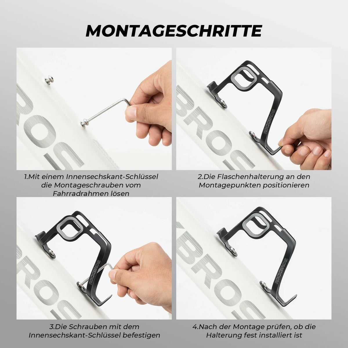 ROCKBROS Cykelflaskeholder i aluminium 27g til drikkeflasker op til 75mm