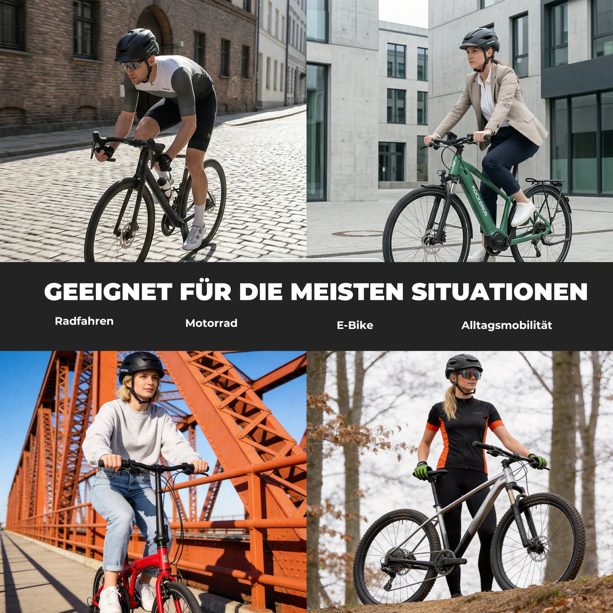 ROCKBROS Cykelhjelm med ventilationssystem Til hovedomkreds 57-62 cm