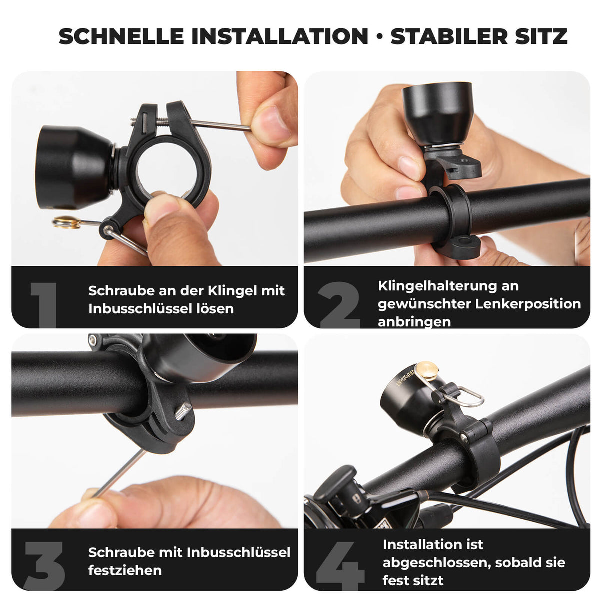 ROCKBROS Cykelklok Mini 90dB - Koblegering & Universel kompatibilitet
