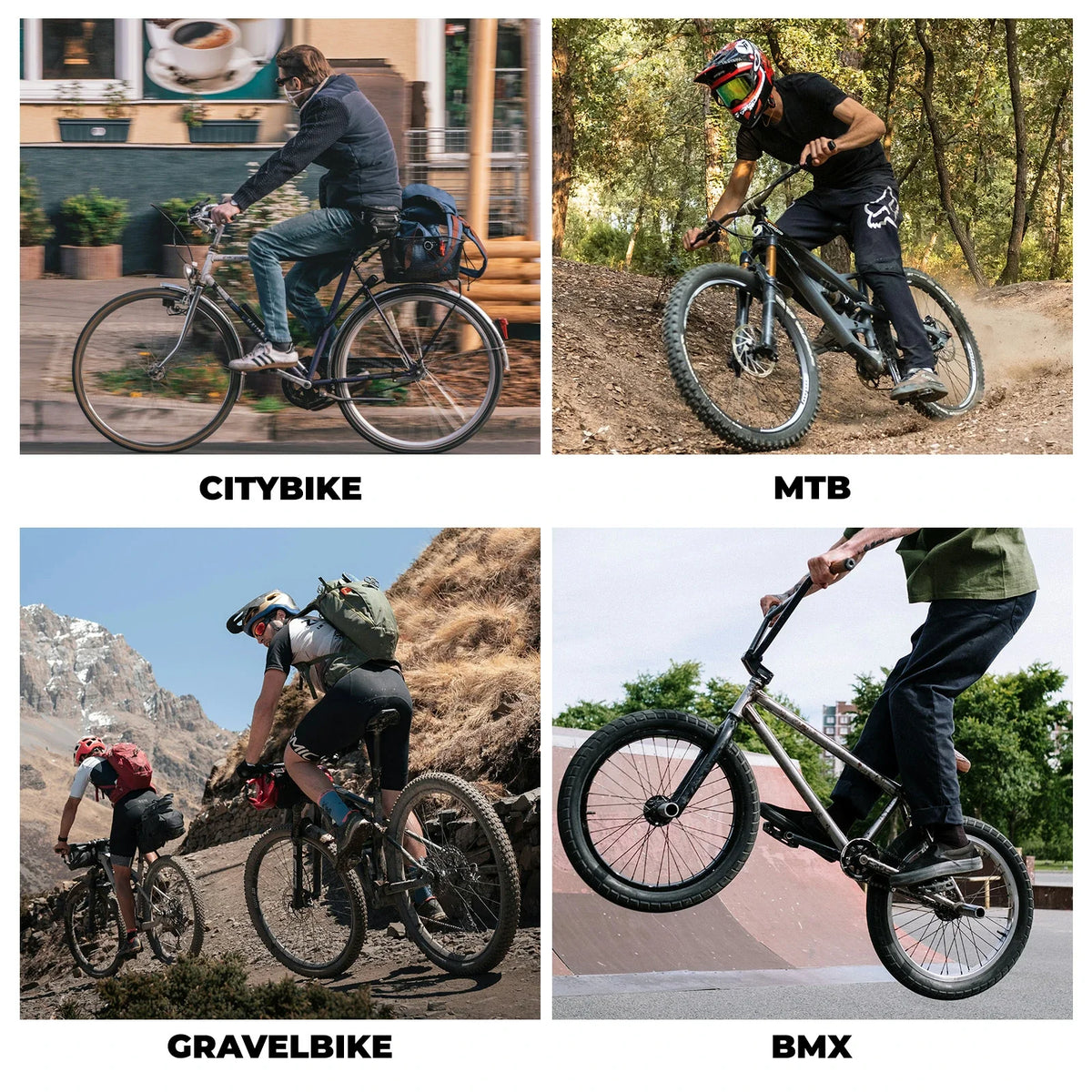 ROCKBROS Cykelpedaler i nylon med reflekser, skridsikre letvægts brede platform