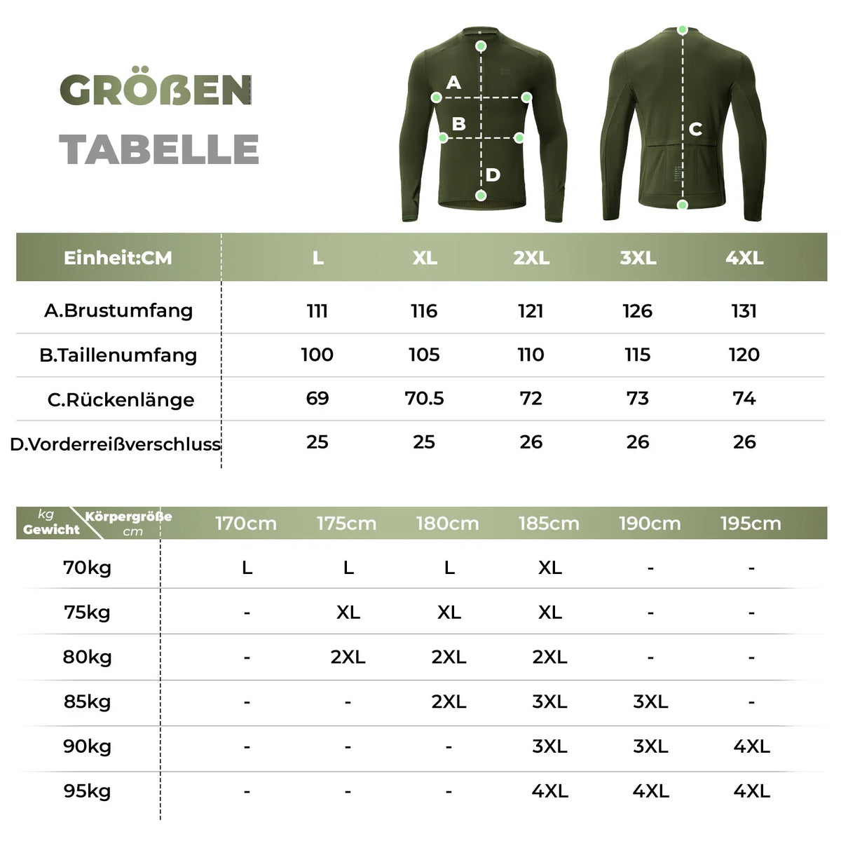 ROCKBROS Cykeltrøje Landevejstrøje Langærmet Herre Winter Warm Fleece Schnelltrocknendes Atmungsaktiv