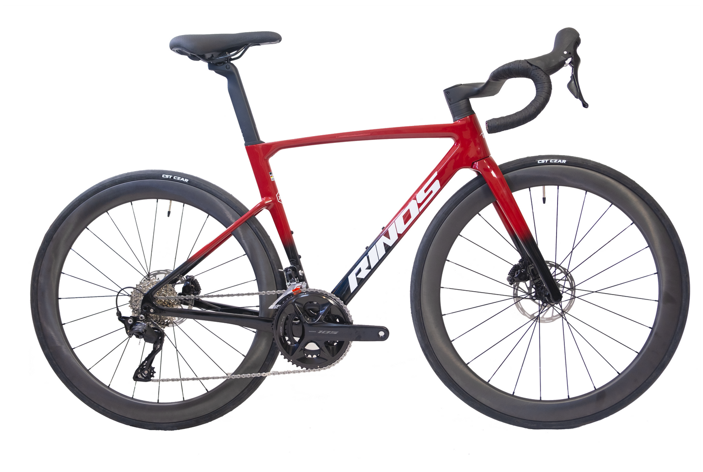 RINOS Fuldt kulfiber landevejscykel Odin 4.1 Shimano 105 ST-R7120 24 gear