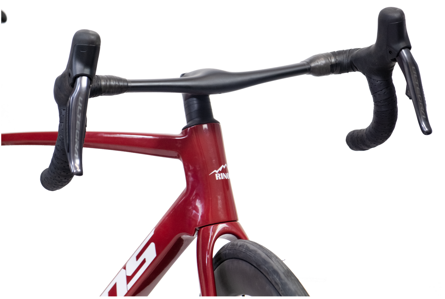 RINOS kulfiber racercykel Odin7.1 Shimano Ultegra Di2 Rød XS med kulhjul – 24 gear