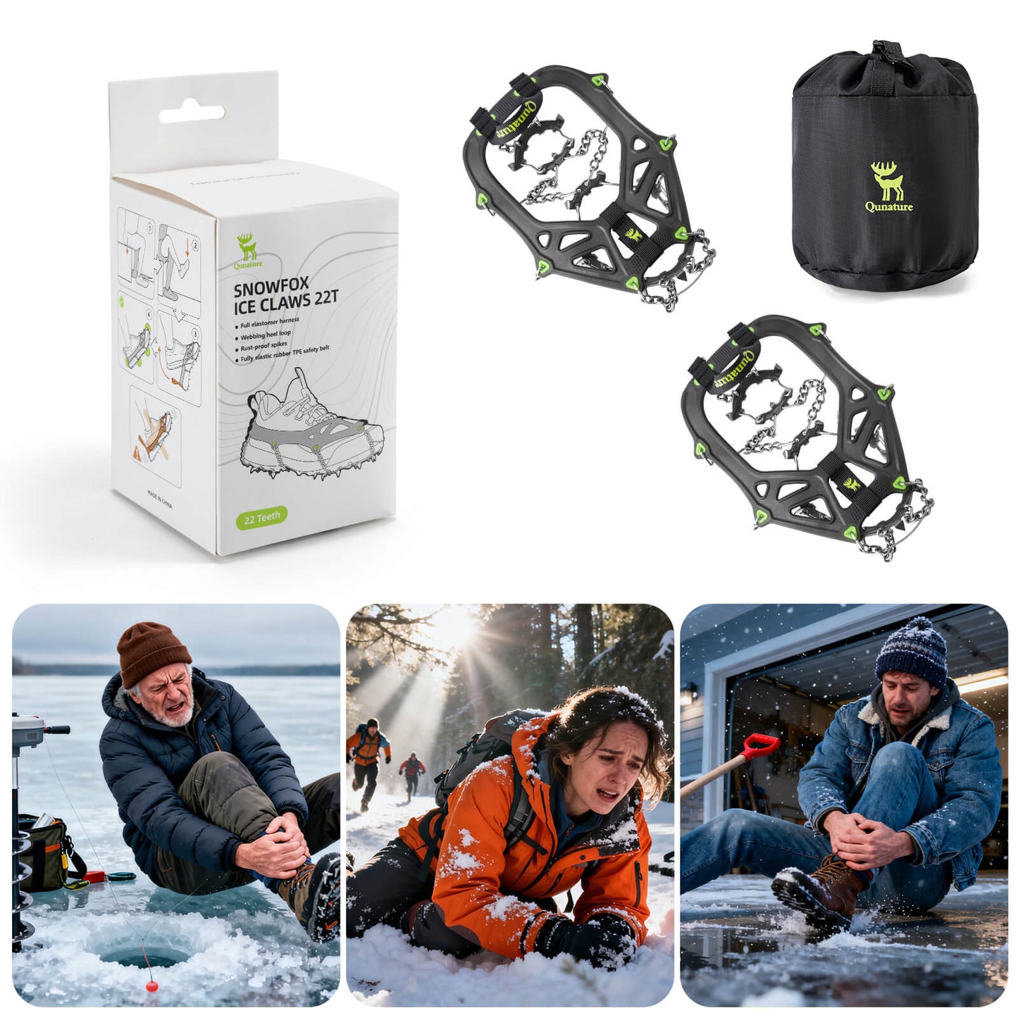 Lette isøkser til vandreture Quanature
