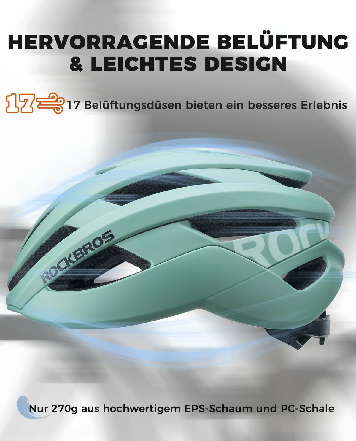 ROCKBROS Cykelhjelm Sport Mountainbike Beskyttelseshjelm Åndbar 54-58cm