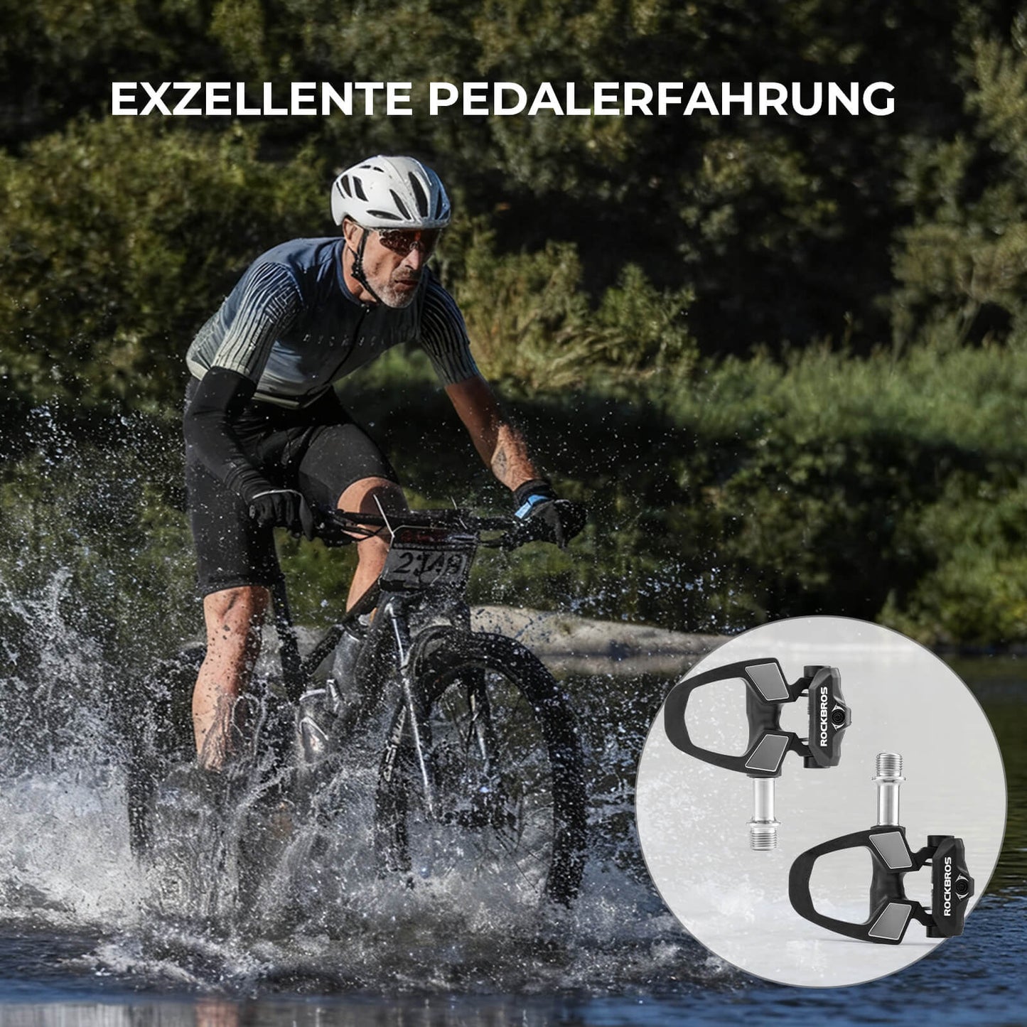 SPD cykelpedaler med justerbar spænding ROCKBROS