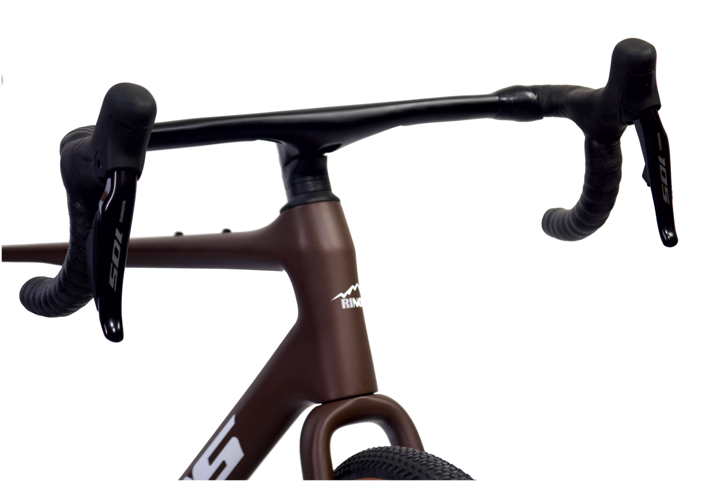 RINOS Kulfiber Gravelcykel Sandman8.0 Shimano 105 Di2 Kaffe