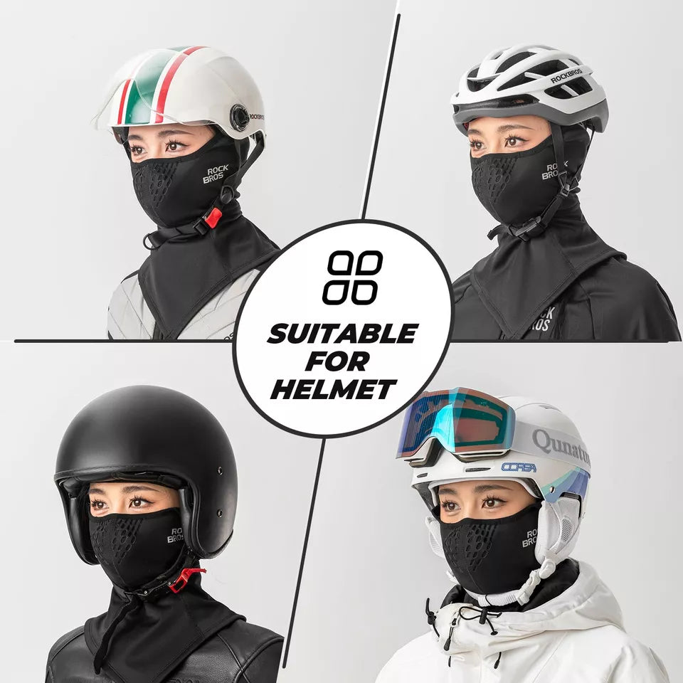 ROCKBROS Winter Half Balaclava E-cykel/Cykel/Motorcykel Maske Fleece Sovevarm