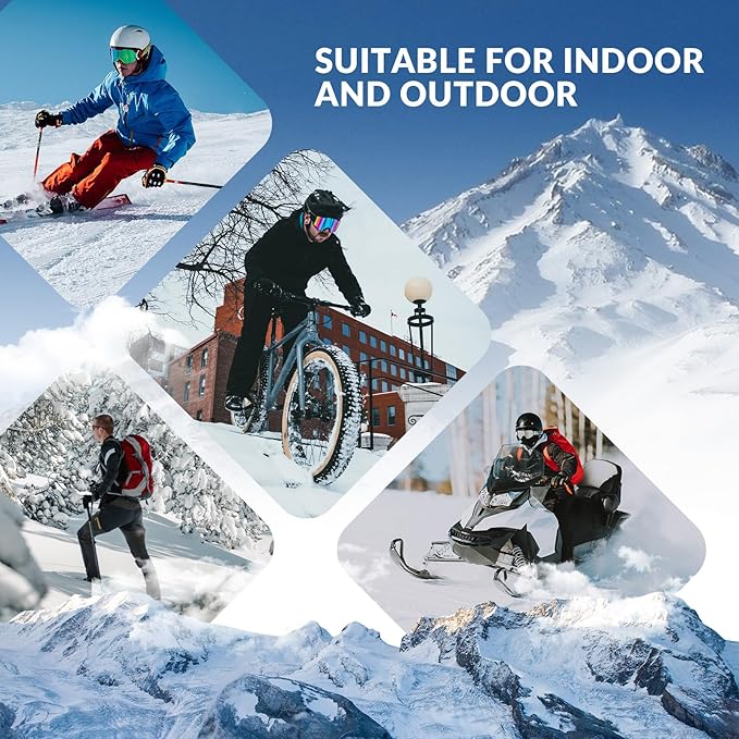 Qunature Balaclava Vintervarm Balaclava Termisk Vindtæt Balaclava Skimaske til udendørs aktiviteter såsom cykling Motorcykling Snowboarding Ski Halsvarmer til kvinder/mænd Unisex