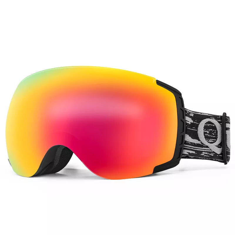 Qunature skibriller, snowboardbriller, anti-dug UV400 kvinder/mænd til brillebrugere