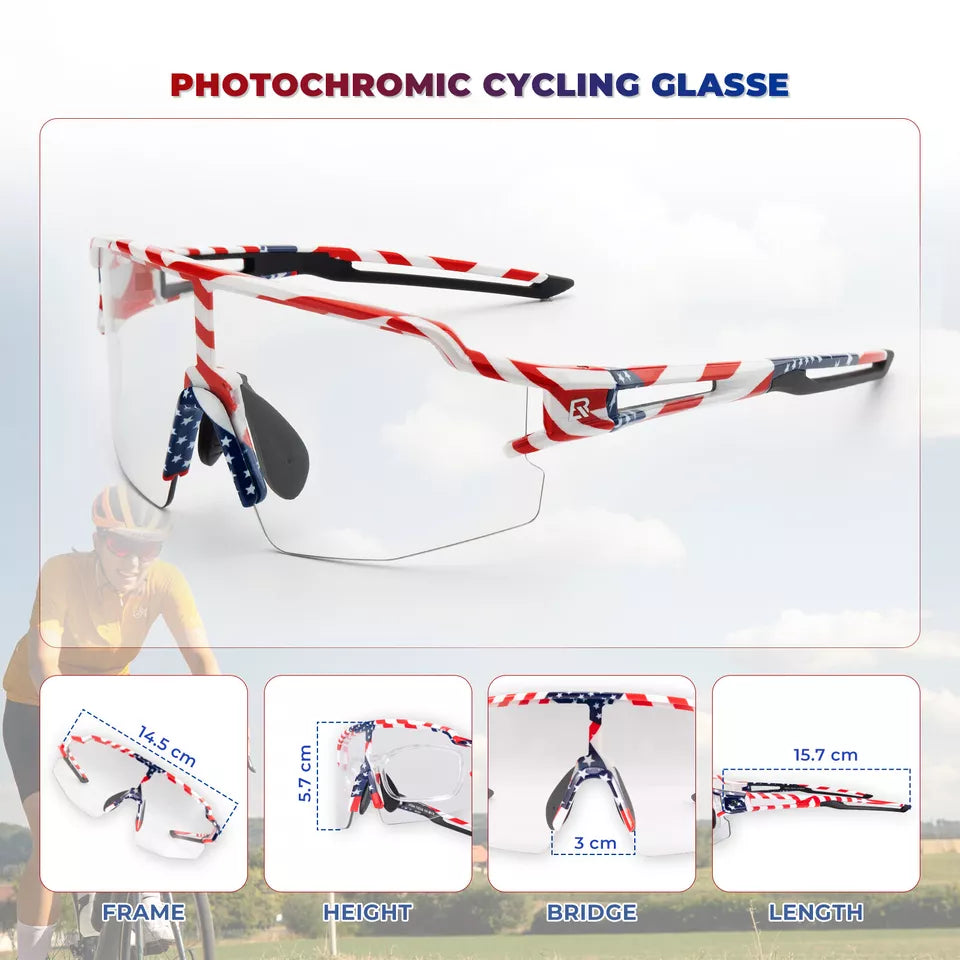 ROCKBROS Polariserede/Photochromic Solbriller Cykelbriller Cykel UV400 UNISEX
