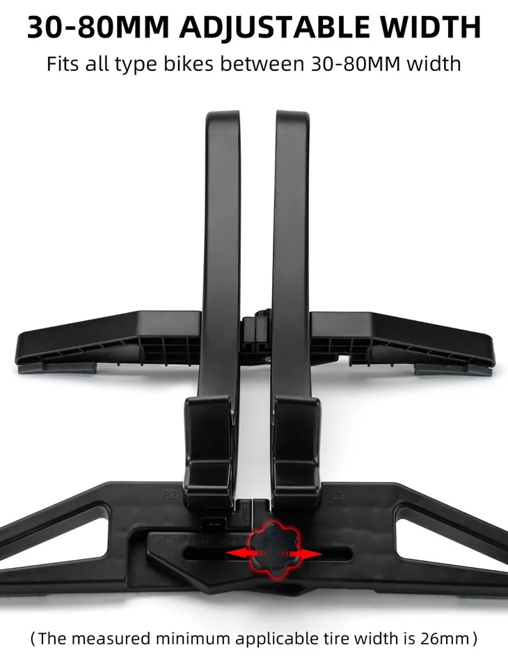 ROCKBROS cykelstativ midterstativ til alle 2,6-8 cm brede MTB hjul