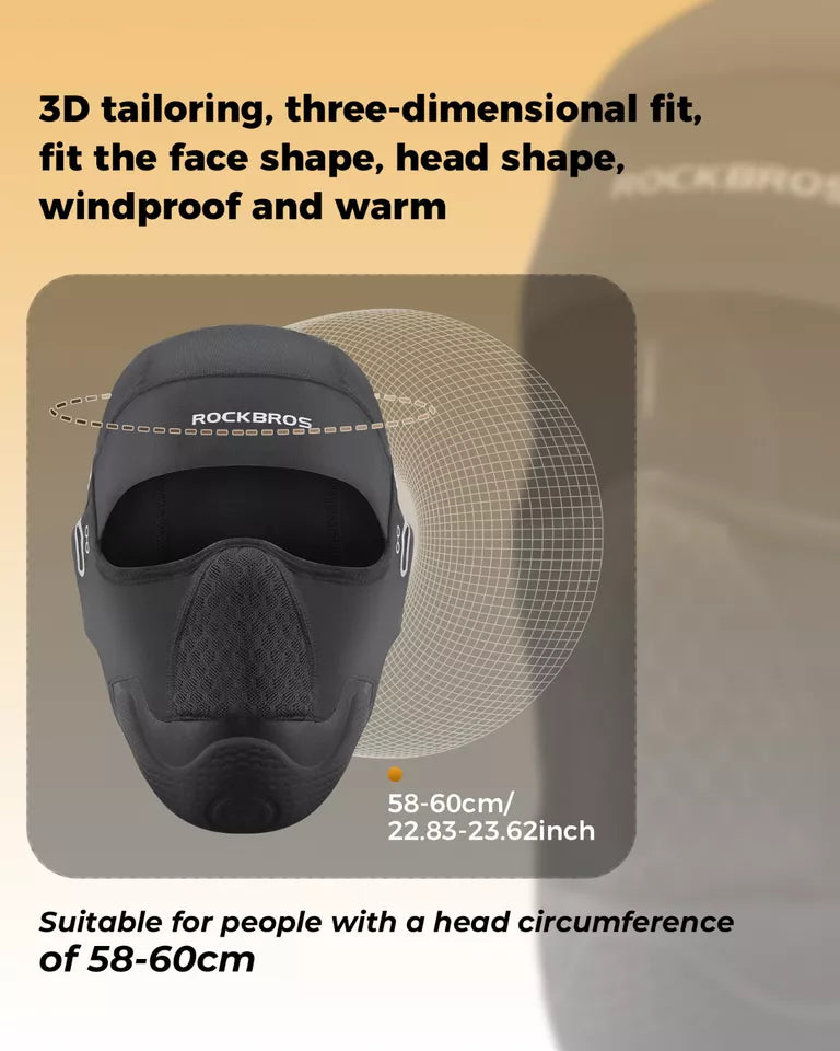 ROCKBROS Motorcykel Head Cover Balaclava Varm Fleece Cykel Balaclava
