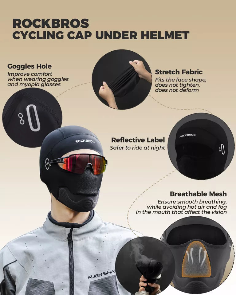 ROCKBROS Motorcykel Head Cover Balaclava Varm Fleece Cykel Balaclava