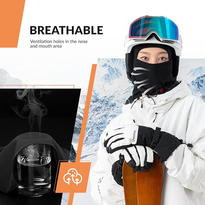 Qunature Balaclava Balaclava vinterskimaske Vindtæt åndbar ansigtsmaske M/L til udendørs sport Skiløb Cykling Snowboarding Motorcykling Damer/Mænd