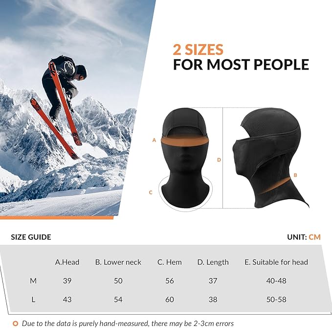 Qunature Balaclava Balaclava vinterskimaske Vindtæt åndbar ansigtsmaske M/L til udendørs sport Skiløb Cykling Snowboarding Motorcykling Damer/Mænd
