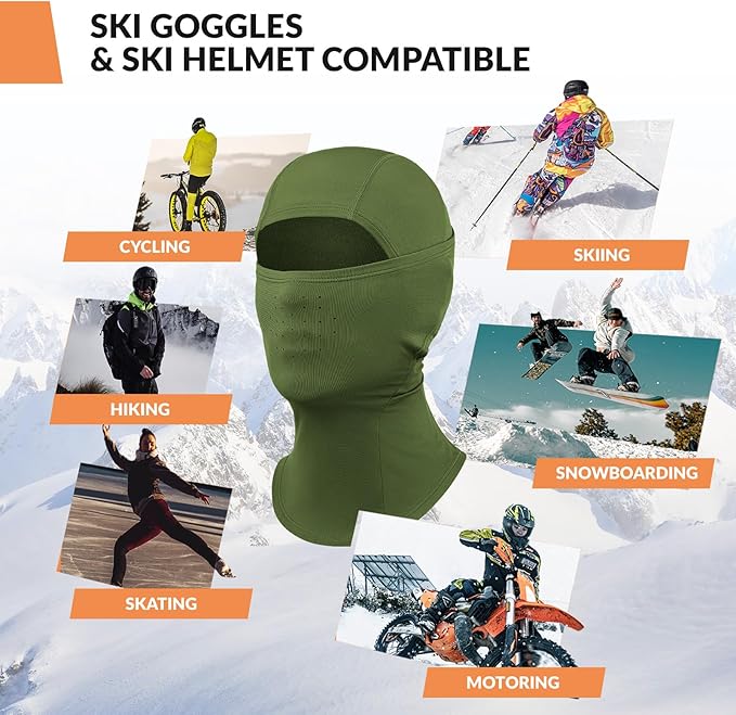 Qunature Balaclava Balaclava vinterskimaske Vindtæt åndbar ansigtsmaske M/L til udendørs sport Skiløb Cykling Snowboarding Motorcykling Damer/Mænd