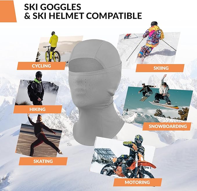 Qunature Balaclava Balaclava vinterskimaske Vindtæt åndbar ansigtsmaske M/L til udendørs sport Skiløb Cykling Snowboarding Motorcykling Damer/Mænd