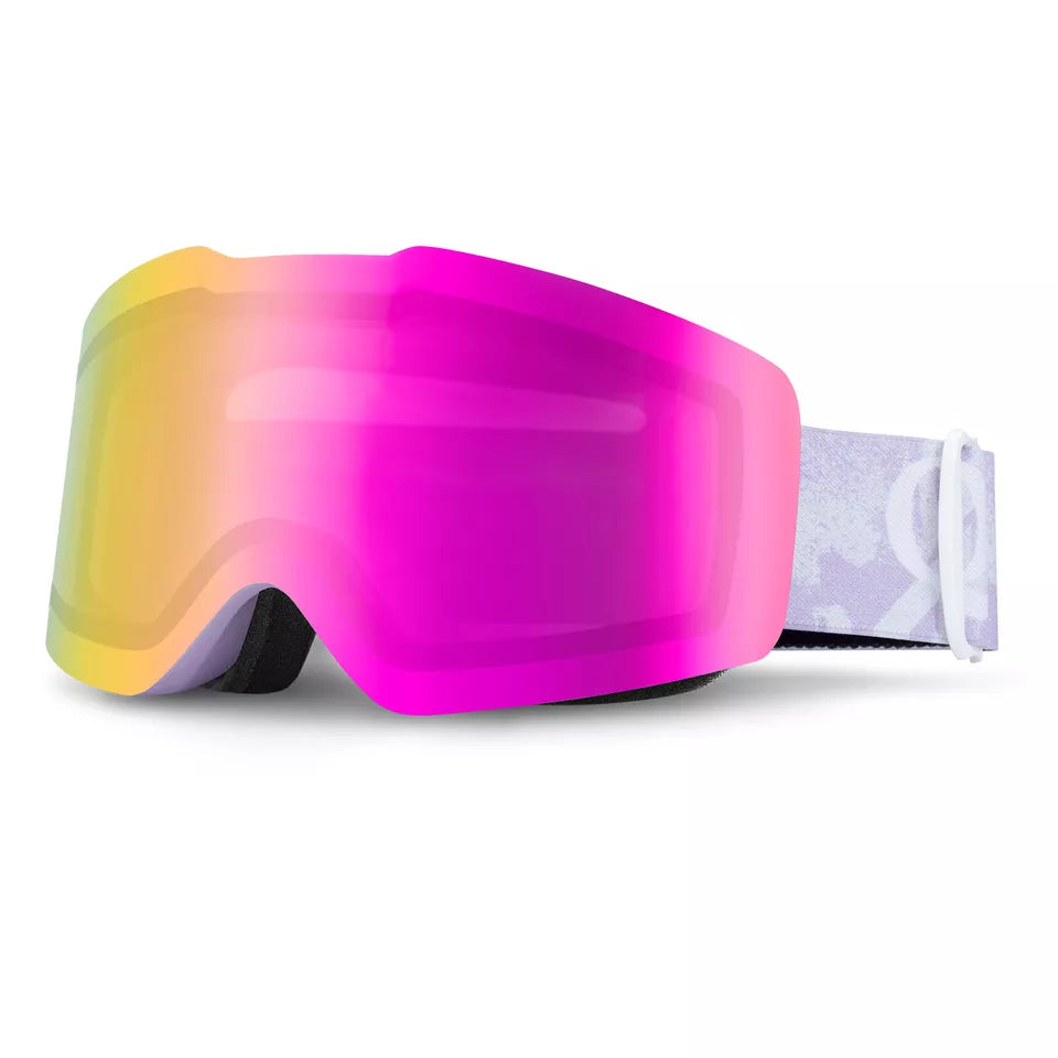 Qunature Rammeløse Skibriller Snowboard Goggles UV400 Anti Fog Goggles Unisex