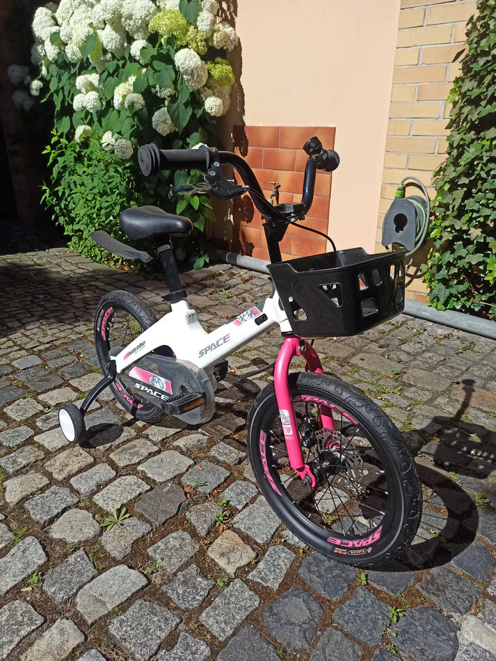 SKYS børnecykel fra 3 til 9 år 14/16/18 tommer pink