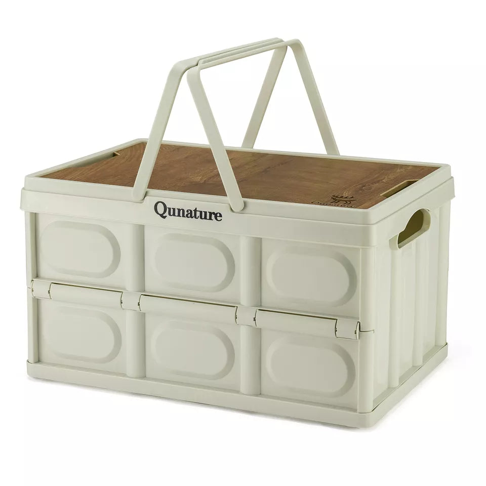 Qunature Camping Box Sammenfoldelig Organizer Camping Box Opbevaringsboks 26/55/60L