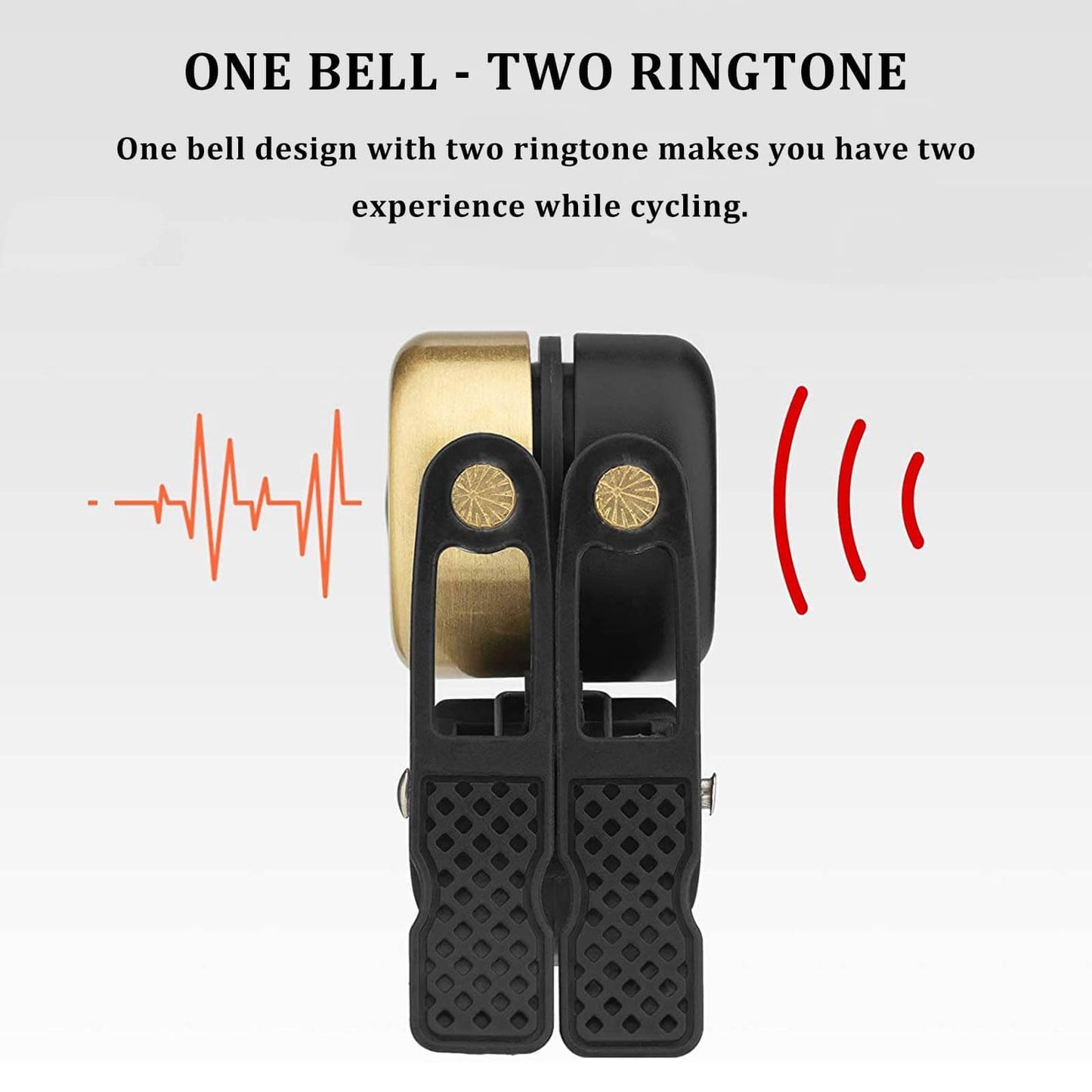 Klassisk messing cykelklokke Mini cykelklokker 1-2 ringetone ROCKBROS