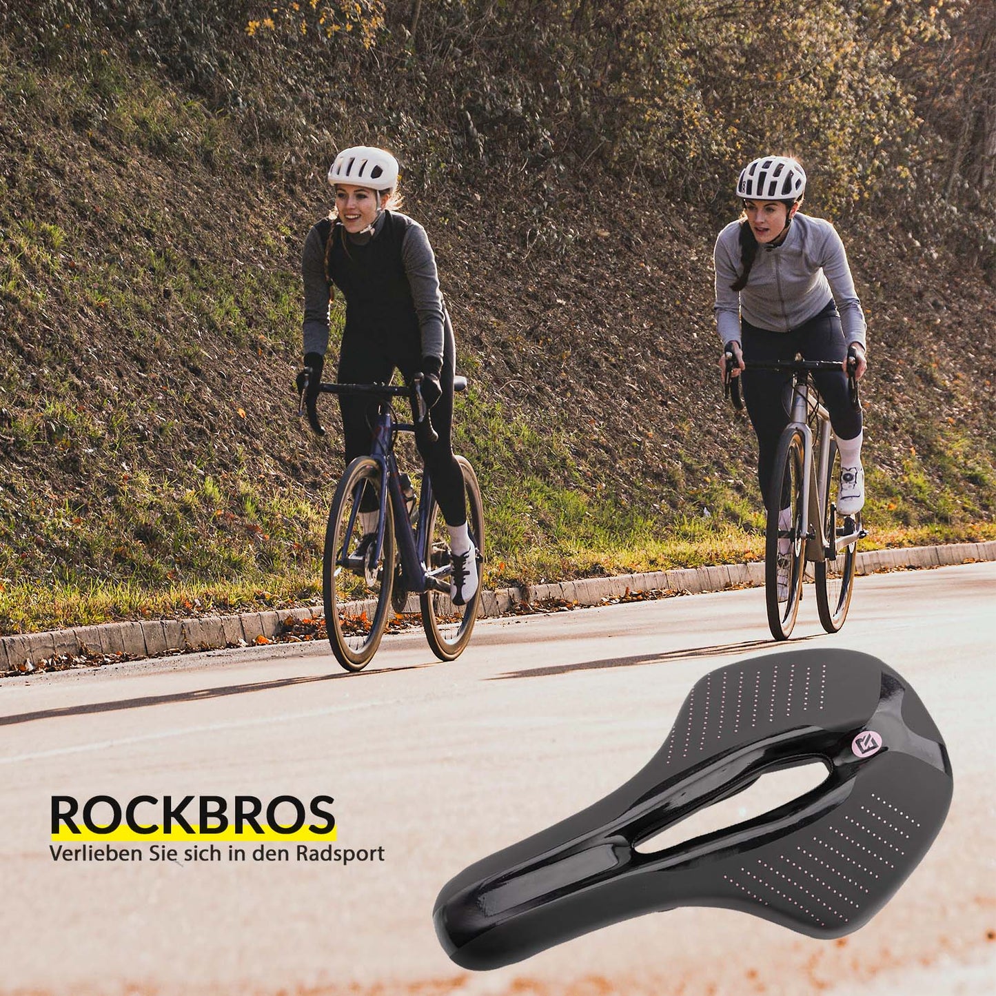 Cykelsadel Ergonomisk Stødabsorberende Cykelsadel Unisex ROCKBROS