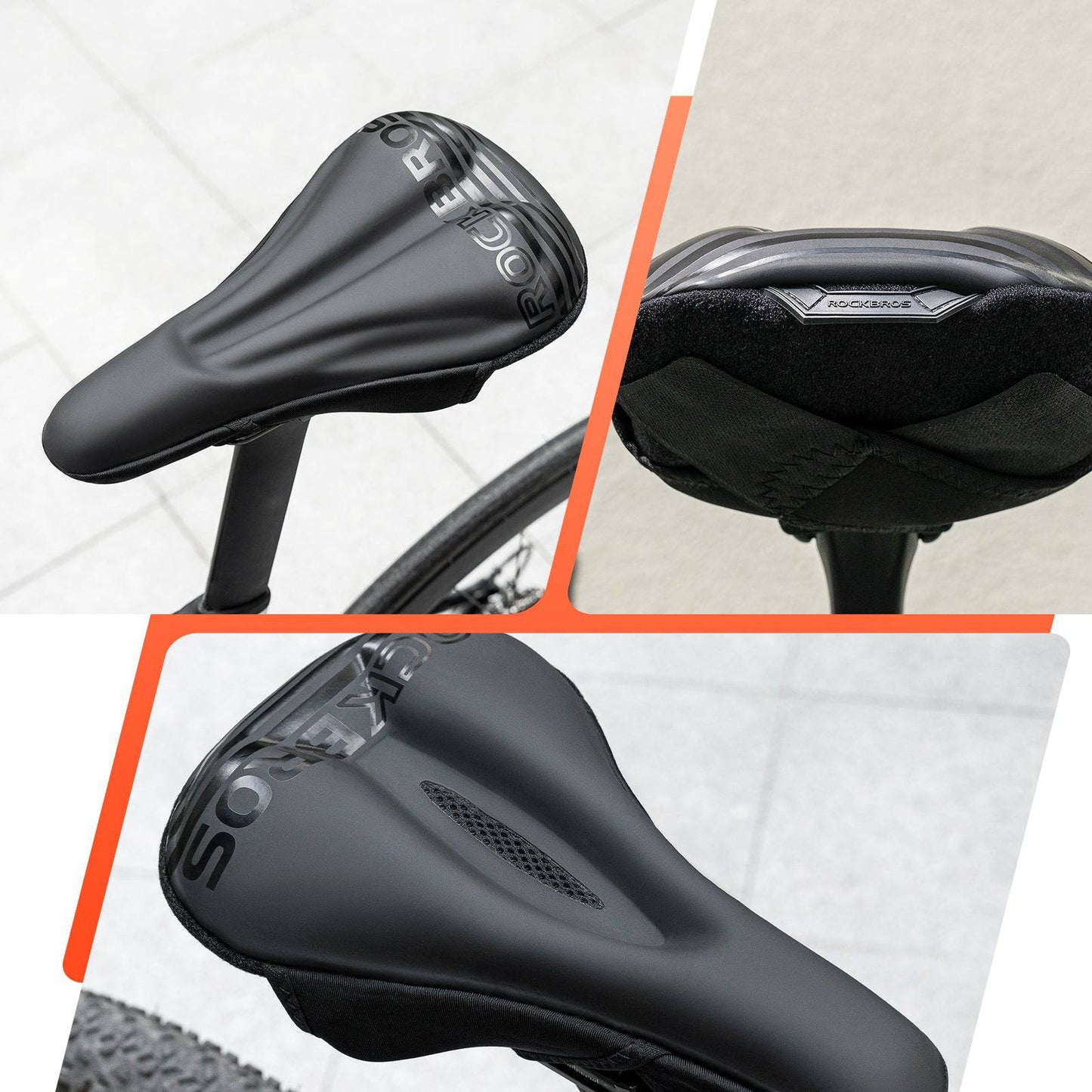 Cykelsadelbetræk Gelpolstret Blødt Cykelsadelbetræk ROCKBROS