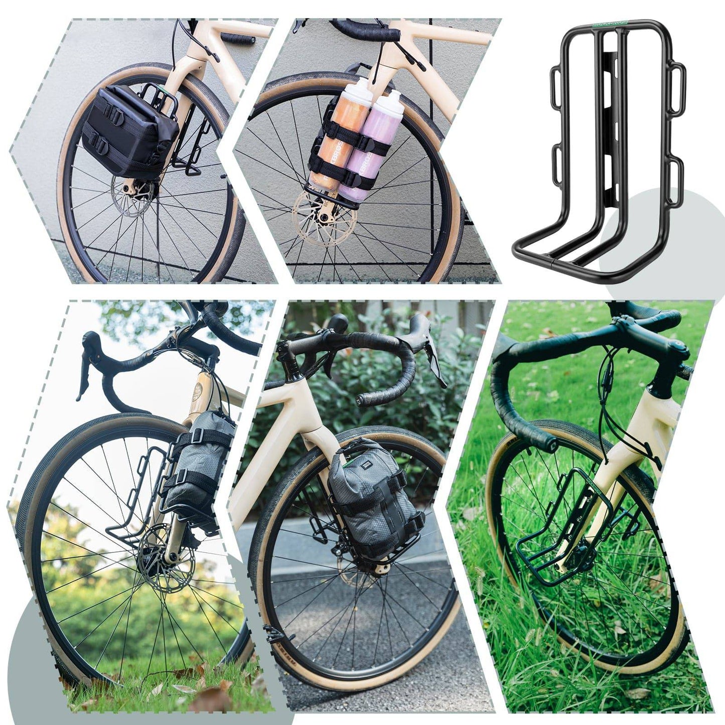 Cykeltaske til forgaffel, 2,7 l, vandtæt, ROCKBROS