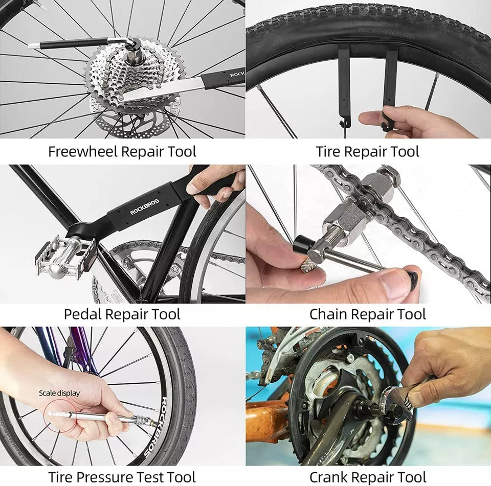 ROCKBROS cykelreparation multifunktionel værktøjskasse sæt 44 i 1