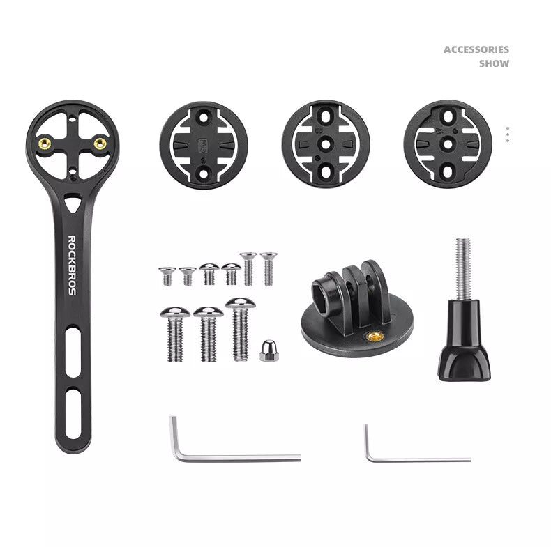 ROCKBROS Cykelcomputer GPS Mount Cykellysadapter GoPro Carbon Fiber