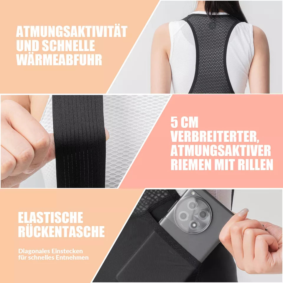 ROCKBROS TVI polstrede landevejsbikeshorts med stropper til kvinder
