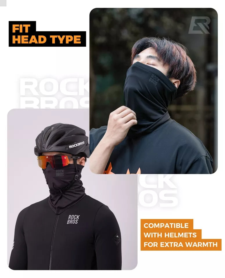 ROCKBROS Halv Balaclava Winter Warm Tube Halstørklæde Halsvarmer udendørs Unisex
