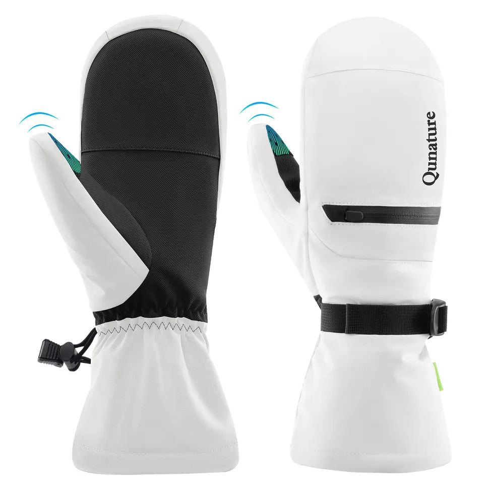 Qunature Warm Ski Handsker Vandtætte Snowboard Handsker XS-XL Dame/Mænd