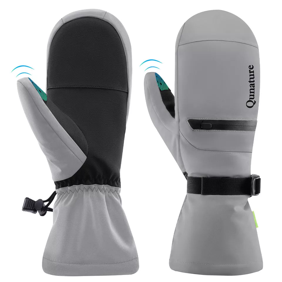 Qunature Warm Ski Handsker Vandtætte Snowboard Handsker XS-XL Dame/Mænd