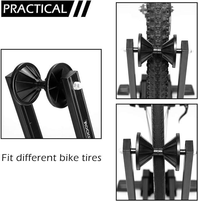 ROCKBROS cykelstativ baghjulstativ udstillingsstativ cykelholder foldbar lavet af aluminium