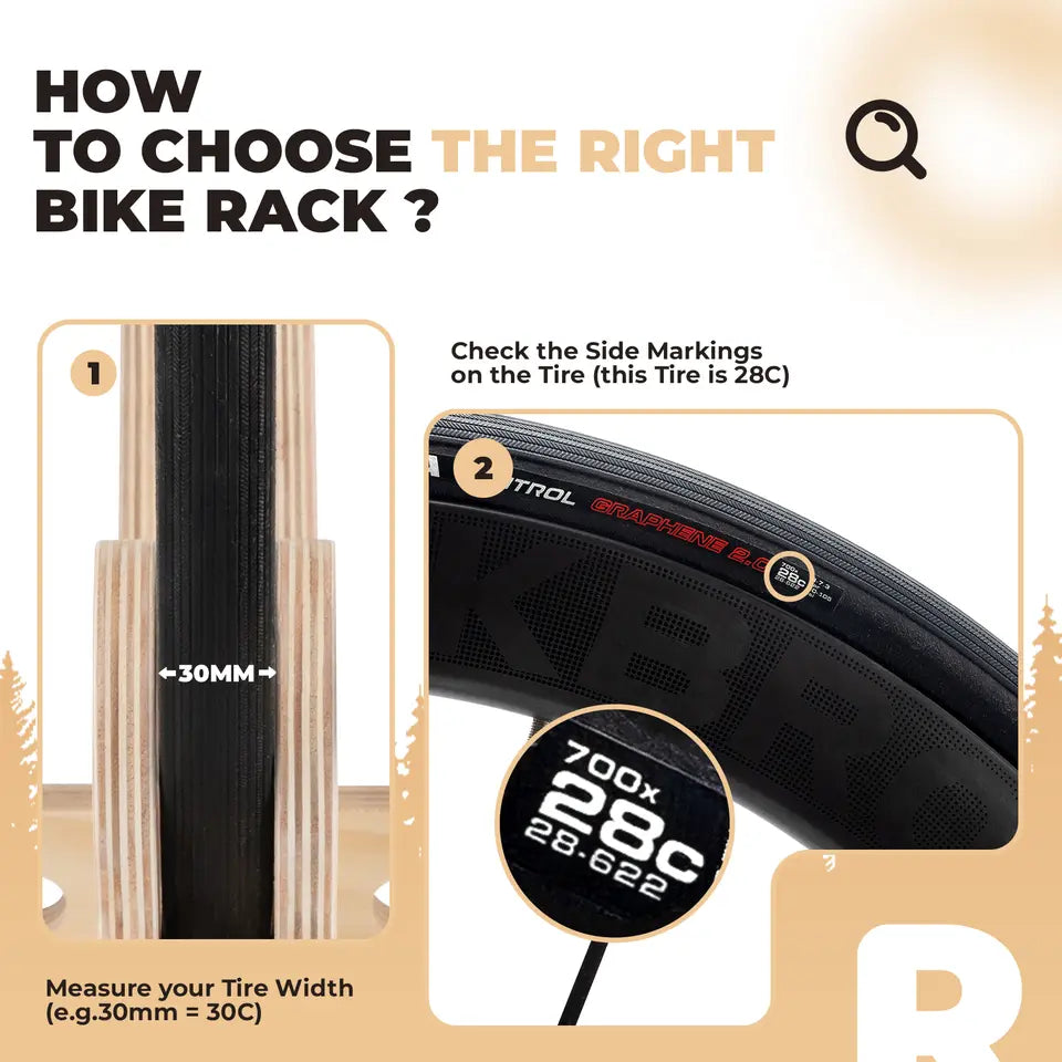 ROCKBROS cykelstativ træ centerstativ 30mm til 23C-30C cykler 700C