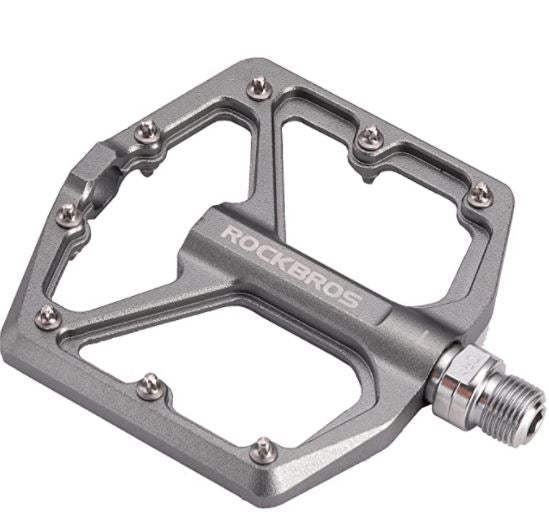 ROCKBROS Cykelpedaler Vejcykelpedaler Aluminium Platform Pedaler Ultralette Anti-Slip 9/16 tommer