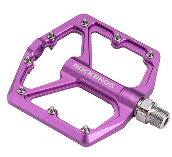 ROCKBROS Cykelpedaler Vejcykelpedaler Aluminium Platform Pedaler Ultralette Anti-Slip 9/16 tommer