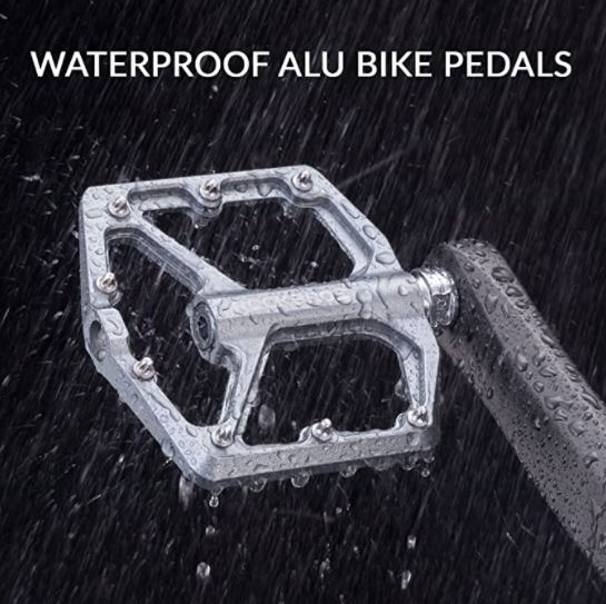 ROCKBROS Cykelpedaler Vejcykelpedaler Aluminium Platform Pedaler Ultralette Anti-Slip 9/16 tommer