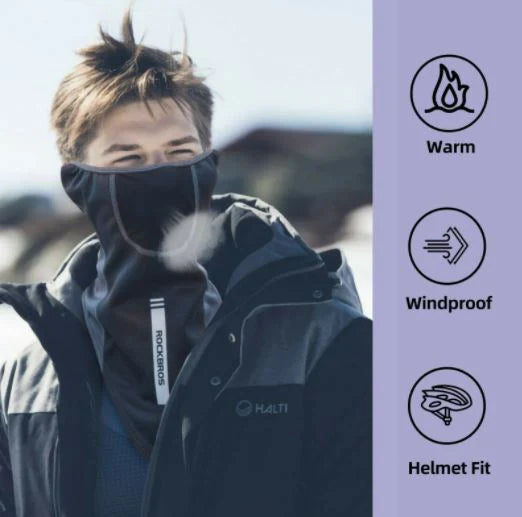 ROCKBROS vinter tørklæde motorcykel tube tørklæde halv balaclava Unisex
