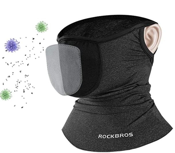 ROCKBROS Tørklæde Balaclava Hood Højelastisk Åndbar Multifunktionelt Tørklæde UPF 50+ Mænd/kvinder