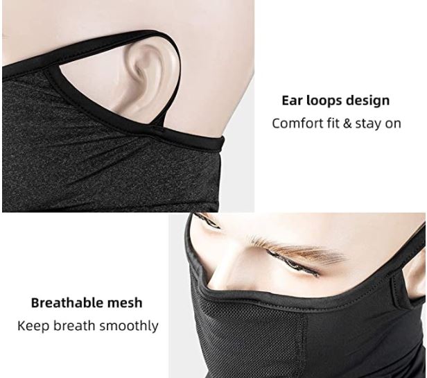 ROCKBROS Tørklæde Balaclava Hood Højelastisk Åndbar Multifunktionelt Tørklæde UPF 50+ Mænd/kvinder
