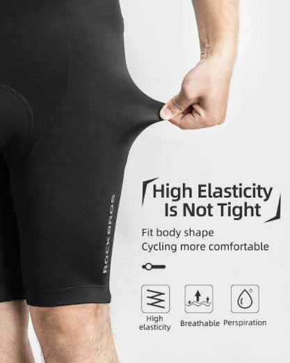 ROCKBROS cykelshorts med stropper Korte polstrede M-4XL