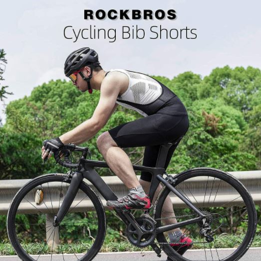 ROCKBROS cykelshorts med stropper Korte polstrede M-4XL