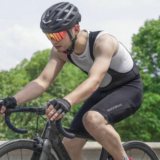 ROCKBROS cykelshorts med stropper Korte polstrede M-4XL