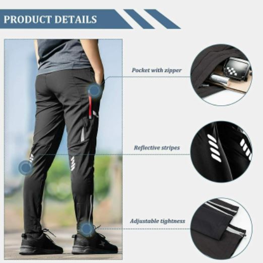 ROCKBROS cykelshorts lange bukser cykling mænd sport casual sort